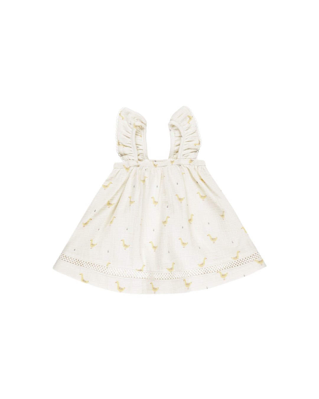 Quincy Mae Baby & Toddler Dresses Ruffled Tank Dress - Geese