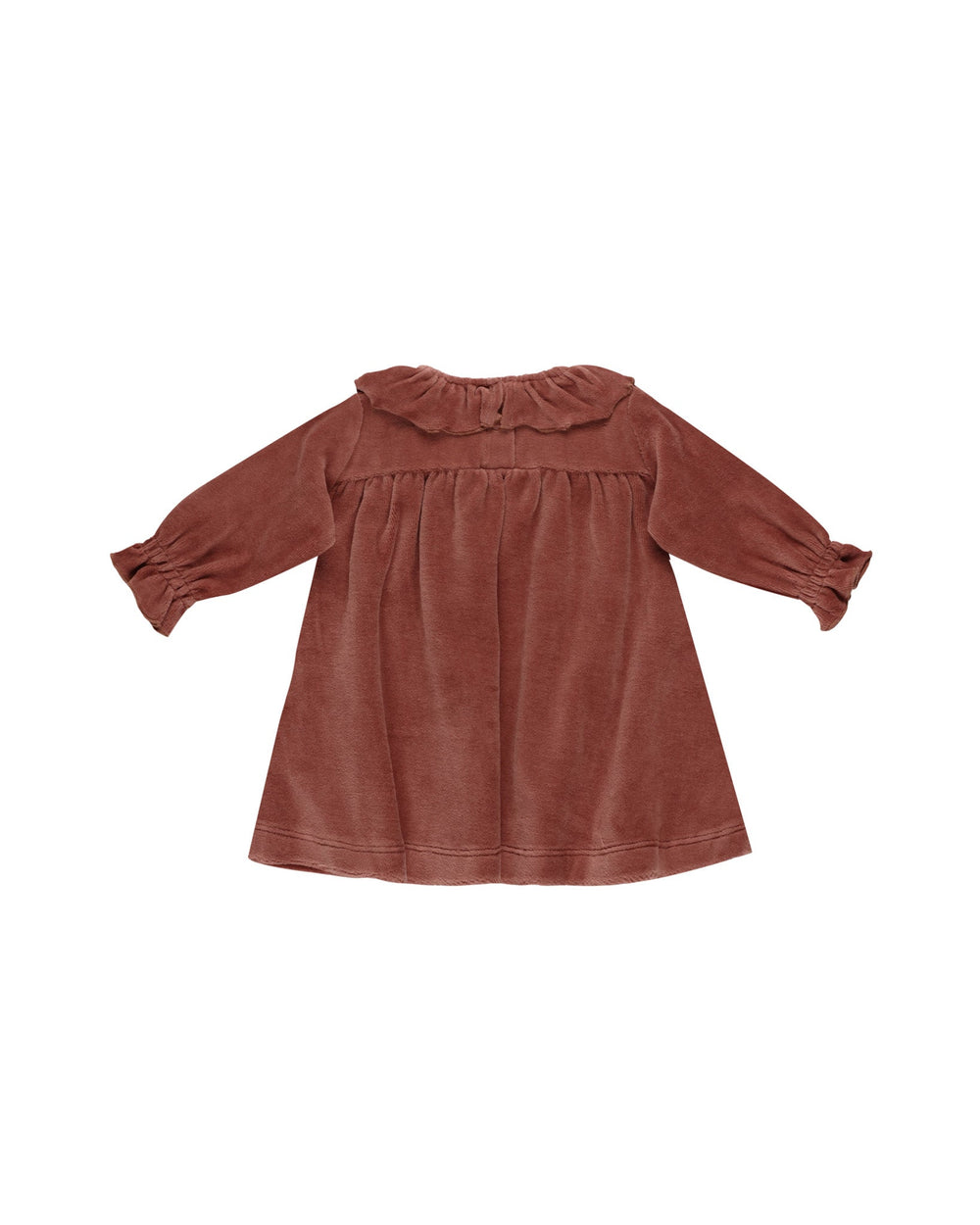 Quincy Mae Baby & Toddler Dresses Velour Baby Dress - Cranberry