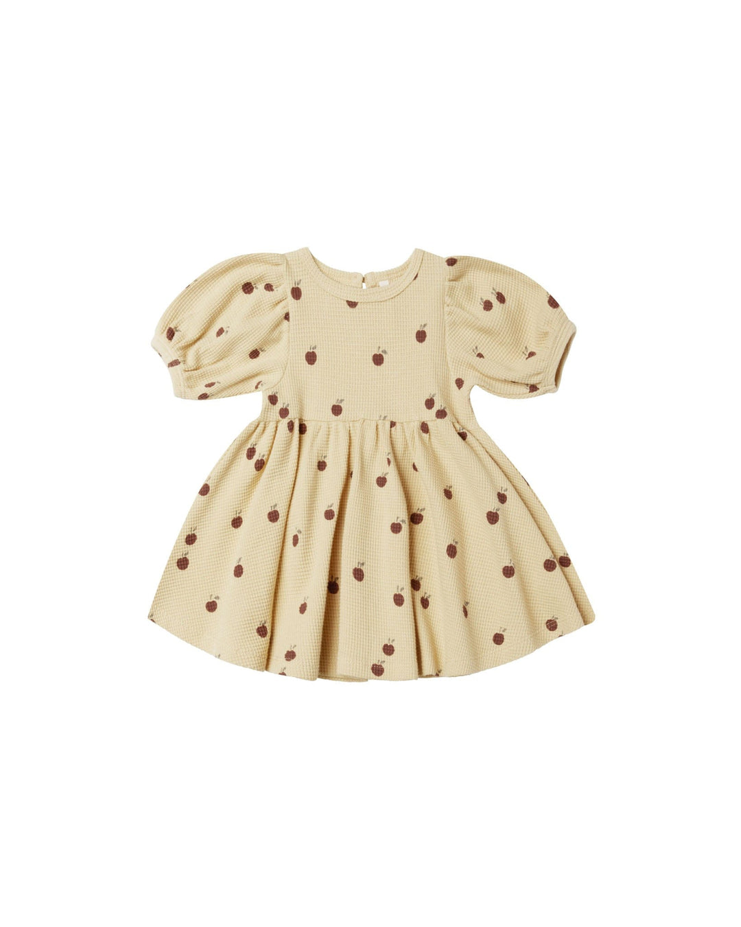 Quincy Mae Baby & Toddler Dresses Waffle Babydoll Dress - Apples