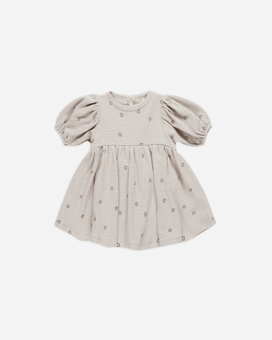 Quincy Mae Baby & Toddler Dresses Waffle Babydoll Dress - Stars