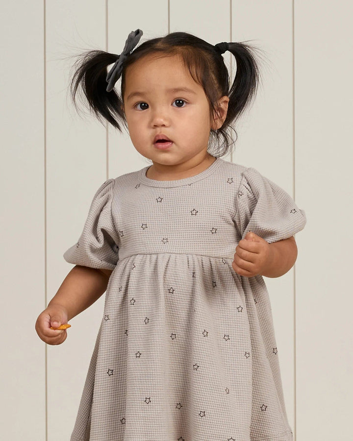 Quincy Mae Baby & Toddler Dresses Waffle Babydoll Dress - Stars