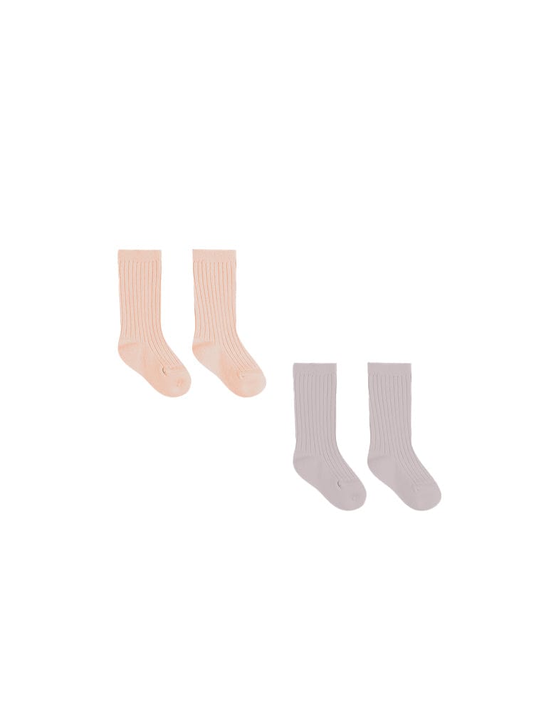 Quincy Mae Baby & Toddler Socks & Tights Sock Set - Melon, Lavender