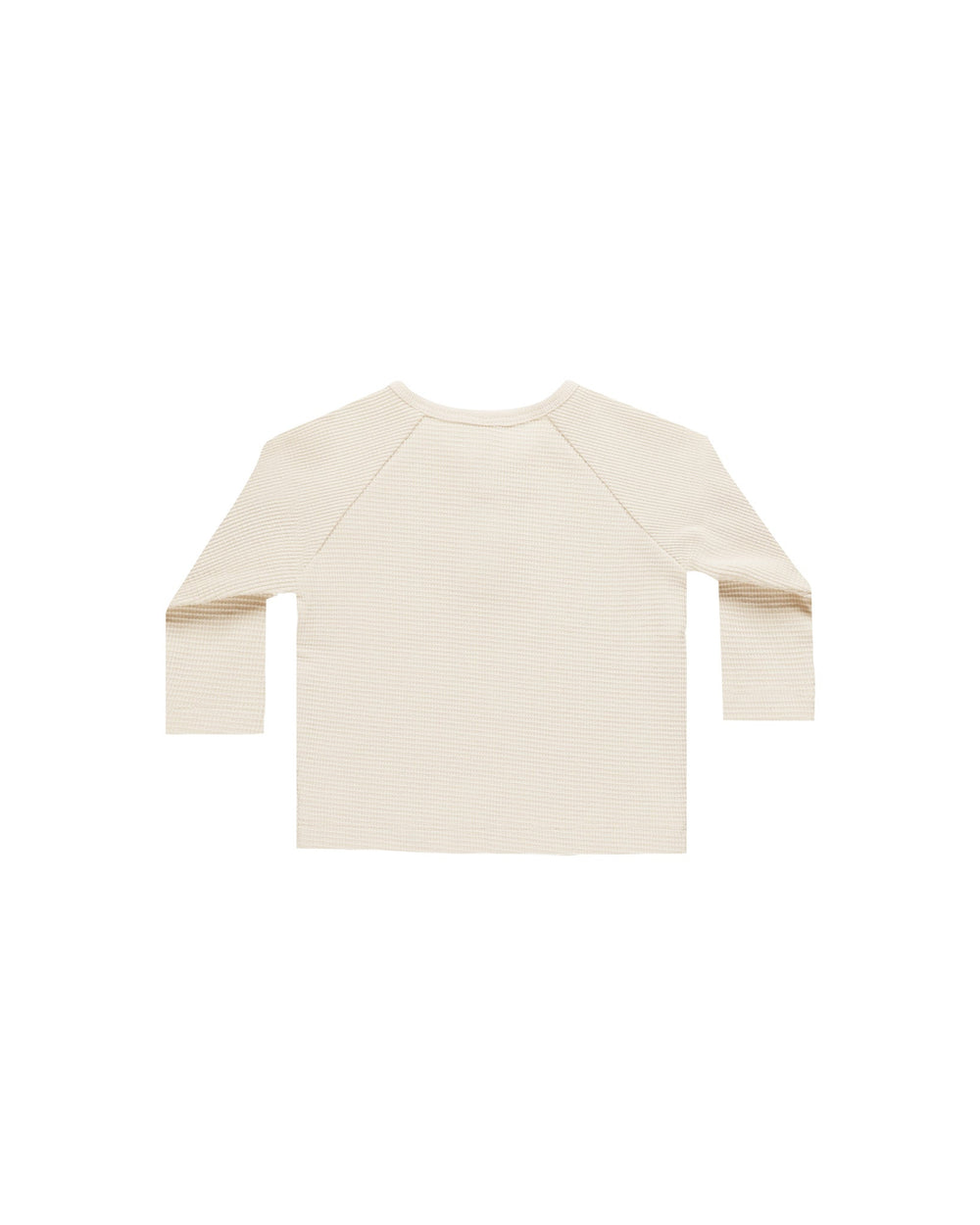 Quincy Mae Baby & Toddler Tops Henley Knit Top - Natural