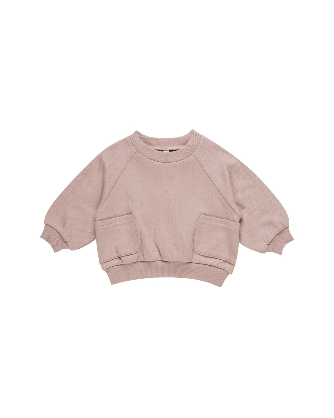 Quincy Mae Baby & Toddler Tops Pocket Sweatshirt - Mauve