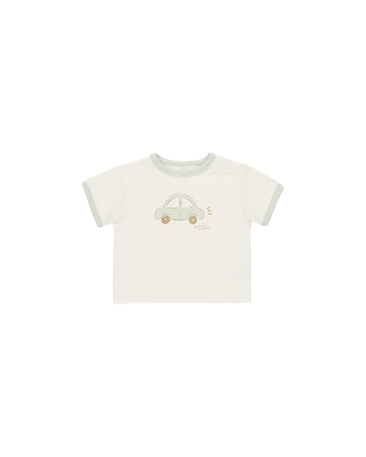 Quincy Mae Baby & Toddler Tops Ringer Tee - Car