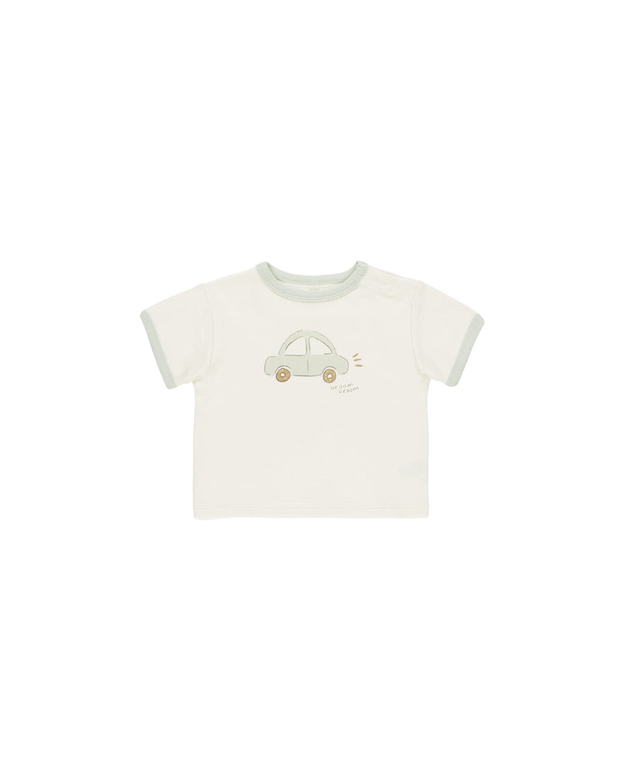 Quincy Mae Baby & Toddler Tops Ringer Tee - Car