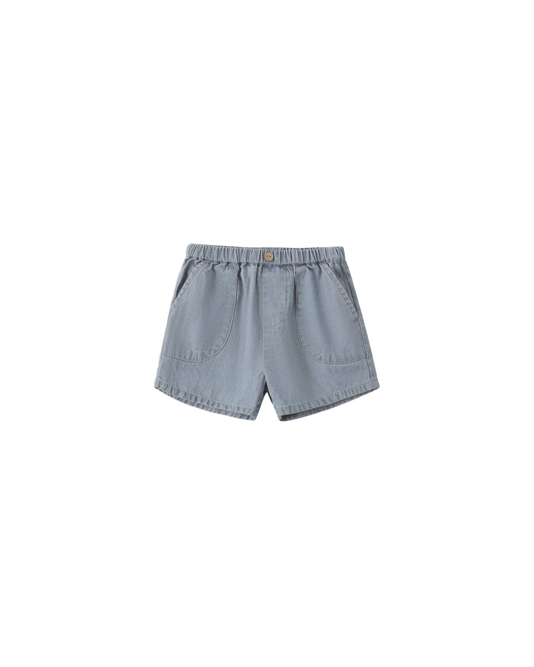 Quincy Mae Baby Utility Short Chambray