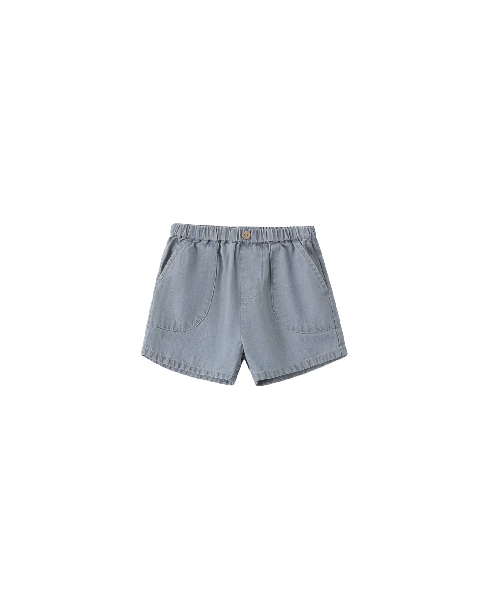 Quincy Mae Baby Utility Short Chambray