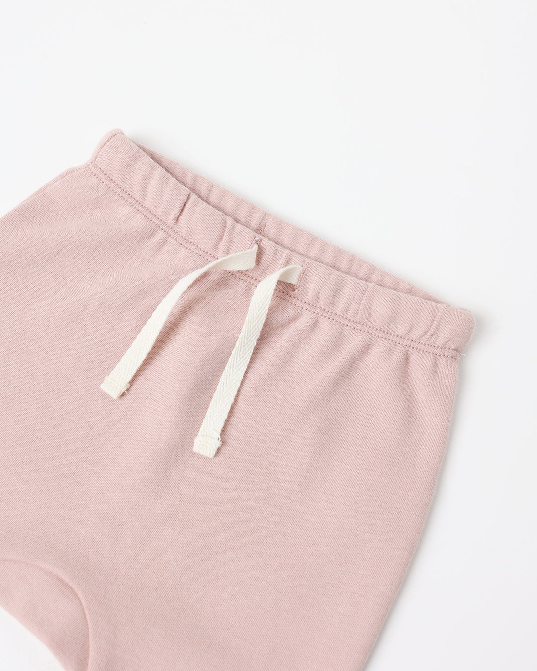 Quincy Mae Baby Wrap Top + Footed Pant Set - Rose