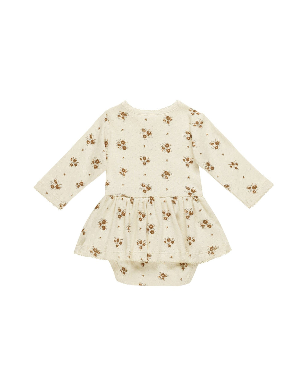 Quincy Mae Bodysuit Pointelle Skirted Bodysuit - Autumn Flora