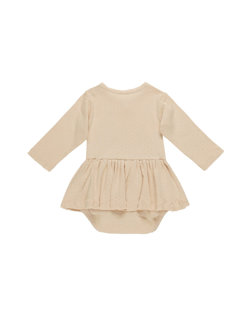 Quincy Mae Bodysuit Pointelle Skirted Bodysuit - Shell