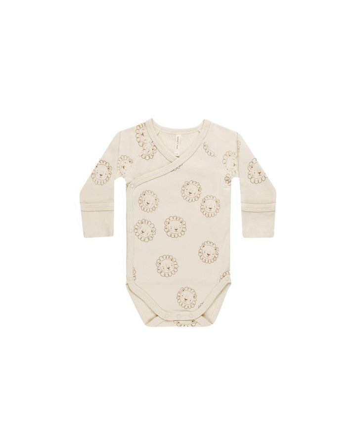 Quincy Mae Bodysuit Side Snap Bodysuit - Lions