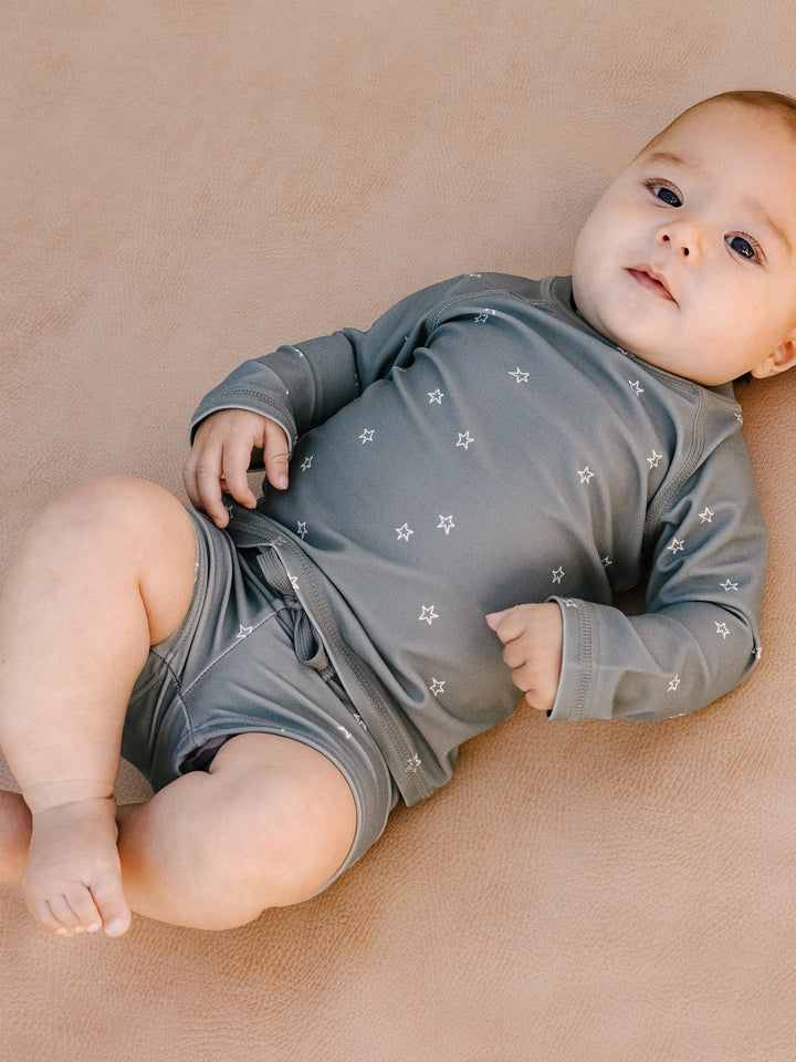 Quincy Mae Boys Rashguard and Short Set - Sea Green