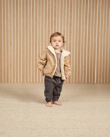 Quincy Mae Coats & Jackets Corduroy Hooded Jacket - Latte