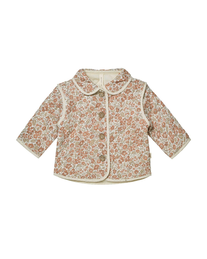 Quincy Mae Coats & Jackets Quilted Jacket - Rose Garden