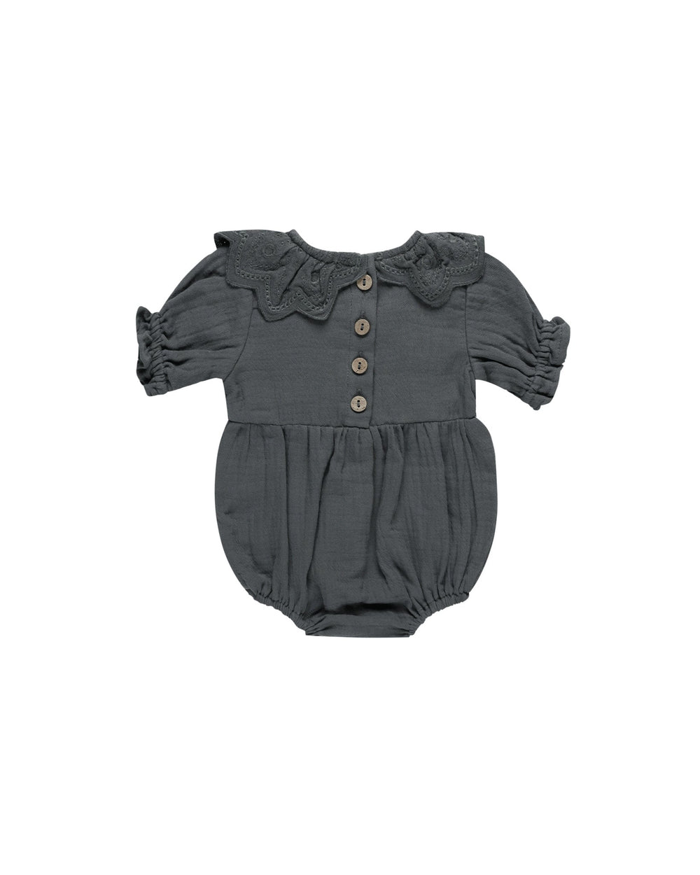 Quincy Mae Jumpsuits & Rompers Collared Romper - Indigo