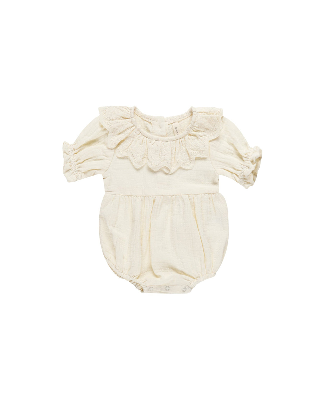 Quincy Mae Jumpsuits & Rompers Collared Romper - Ivory