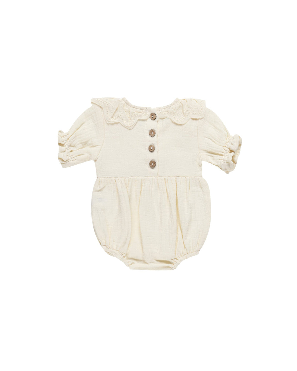 Quincy Mae Jumpsuits & Rompers Collared Romper - Ivory