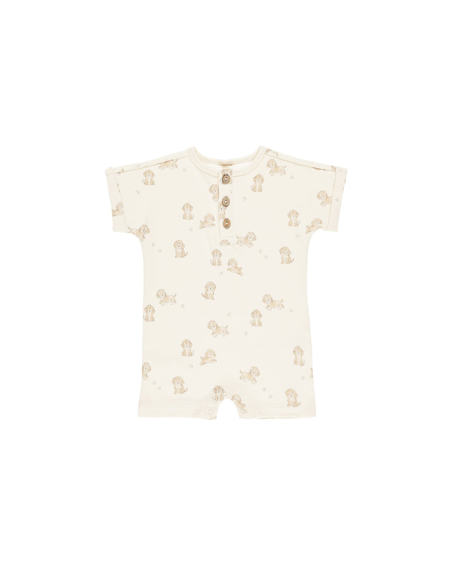 Quincy Mae Jumpsuits & Rompers Short Sleeve One-piece - Puppies