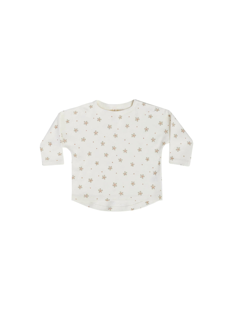 Quincy Mae Long Sleeve Tee - Dotty Floral