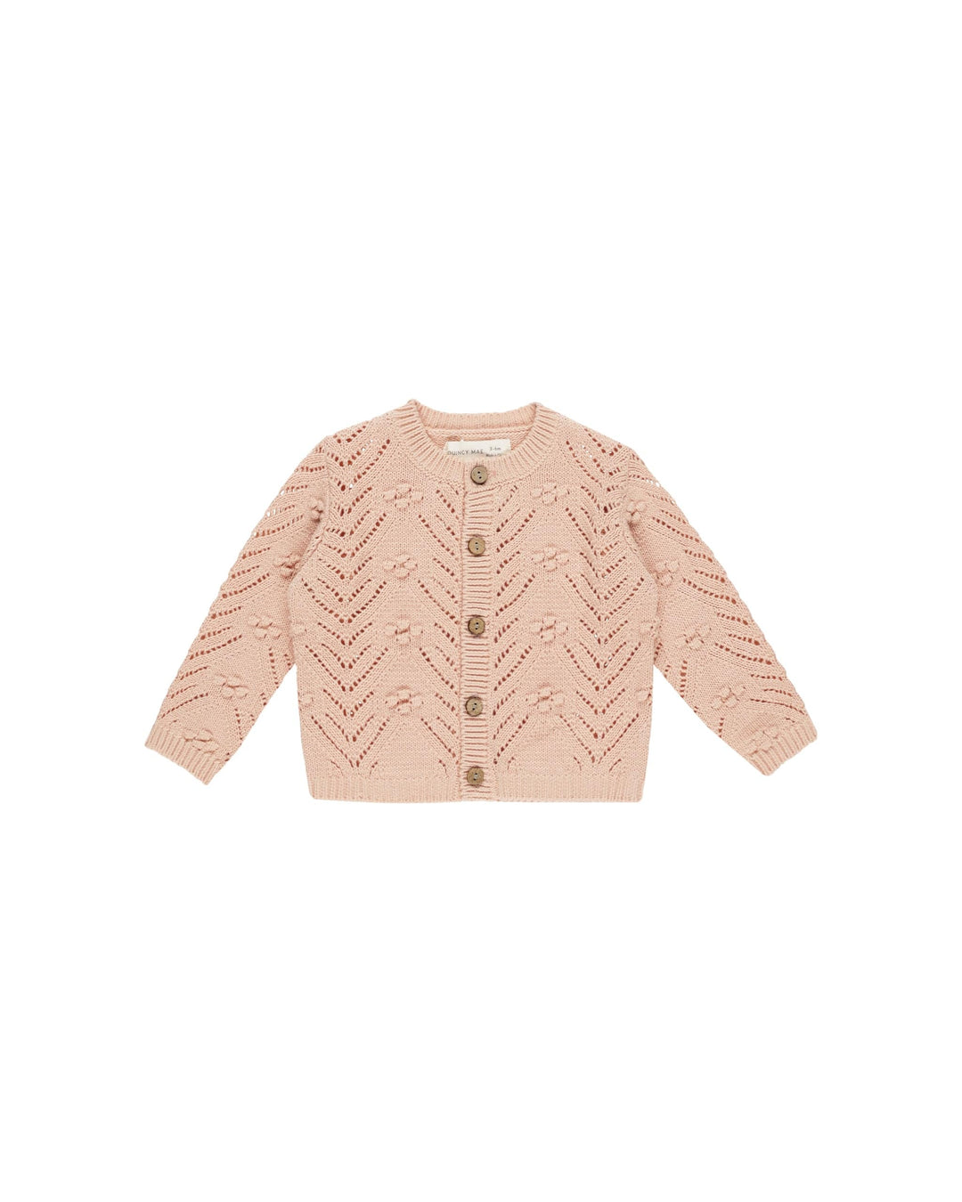 Quincy Mae Outerwear Knit Cardigan - Melon