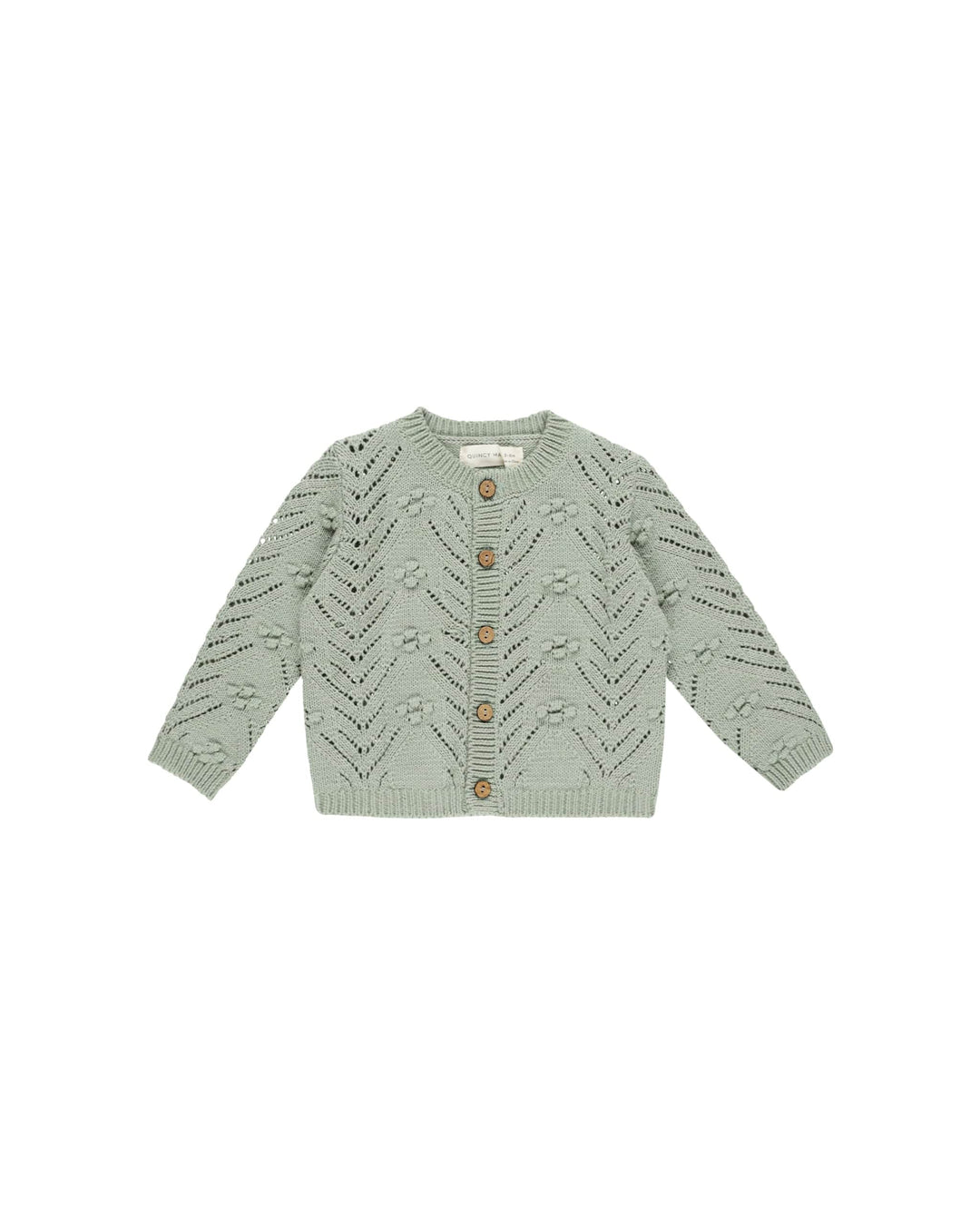 Quincy Mae Outerwear Knit Cardigan - Sage