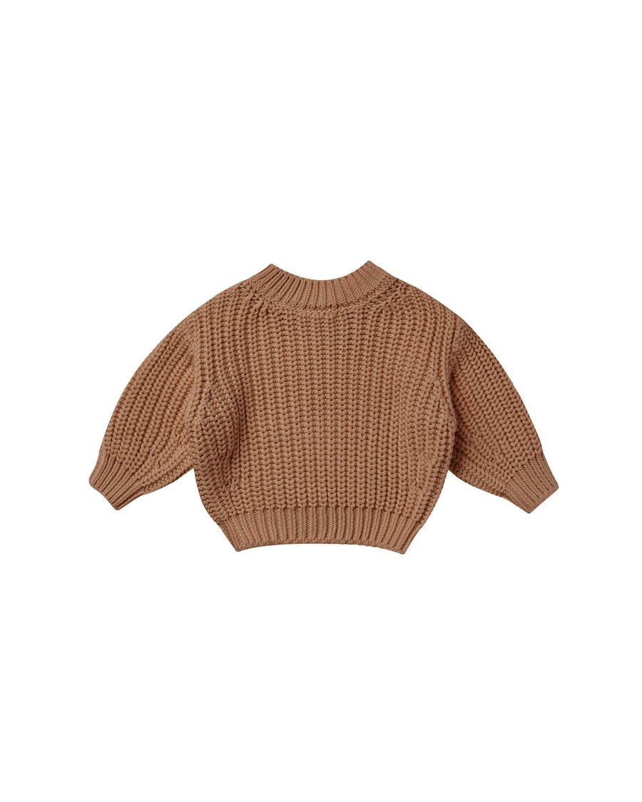 Quincy Mae Sweater Chunky Knit Sweater - Cinnamon