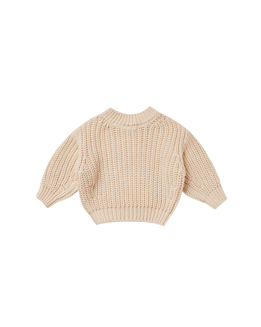 Quincy Mae Sweater Chunky Knit Sweater - Shell