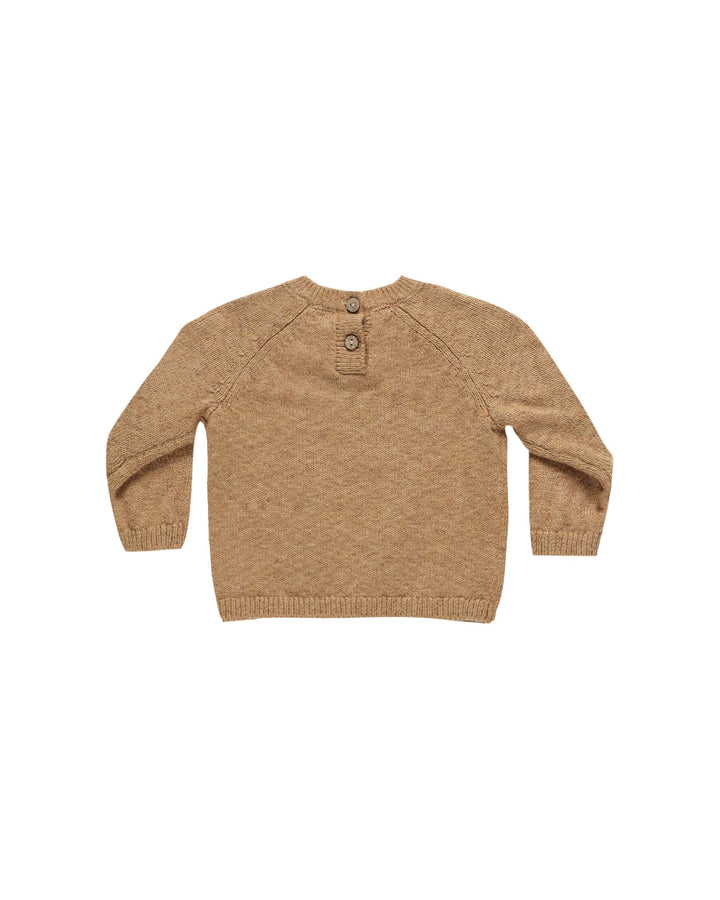 Quincy Mae Sweater Knit Sweater - Speckled Golden