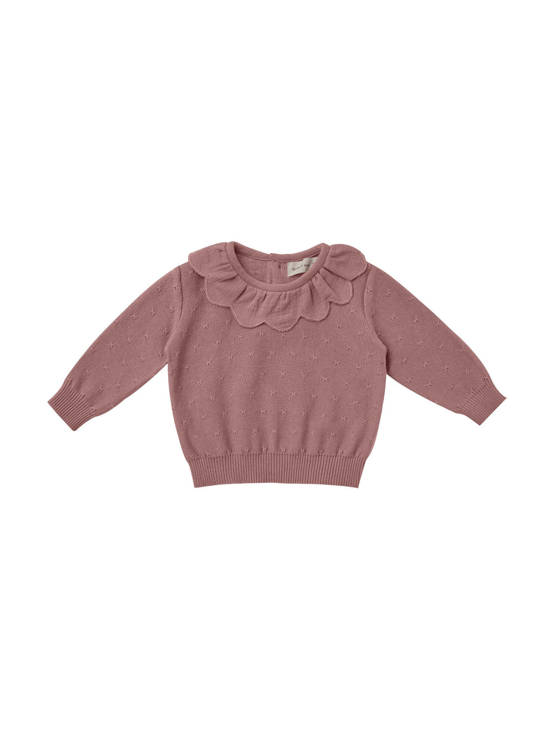 Quincy Mae Sweater Petal Knit Sweater - Fig