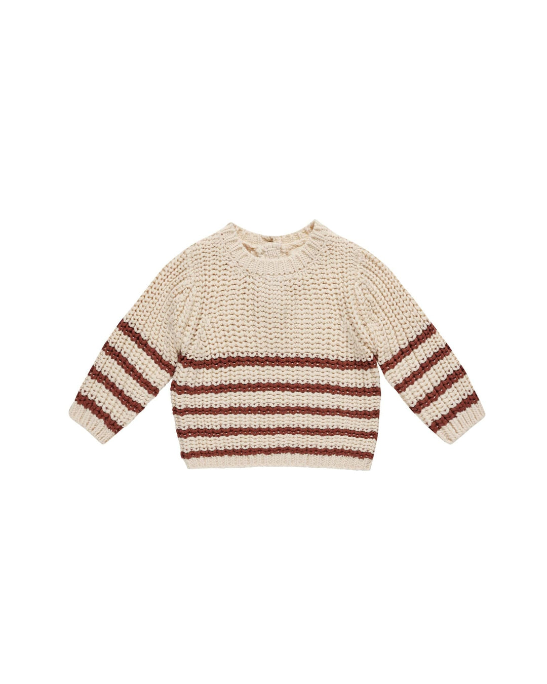 Quincy Mae Sweater Rex Sweater - Cranberry Stripe