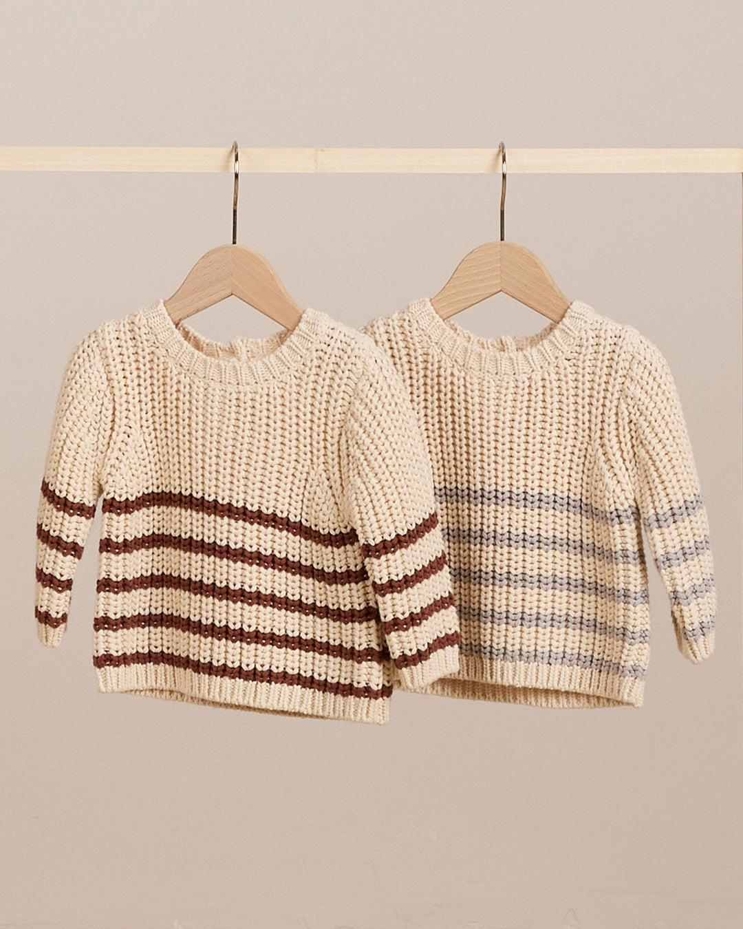 Quincy Mae Sweater Rex Sweater - Cranberry Stripe