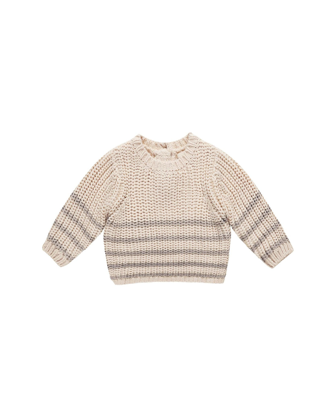 Quincy Mae Sweater Rex Sweater - Fog Stripe