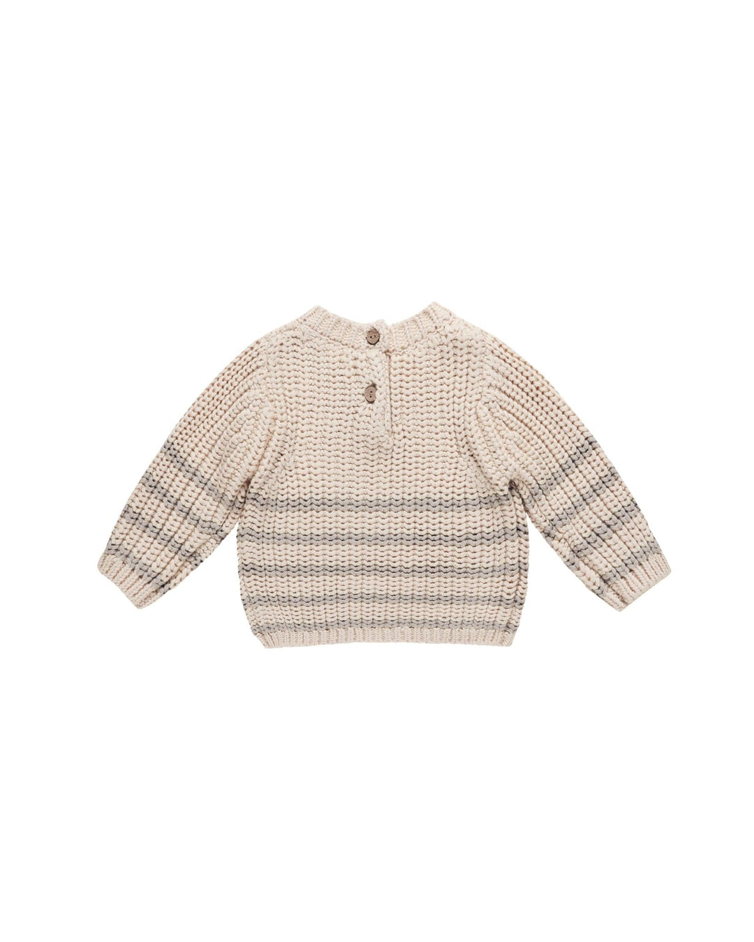 Quincy Mae Sweater Rex Sweater - Fog Stripe