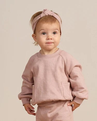 Quincy Mae Sweatshirt Pocket Sweatshirt - Mauve