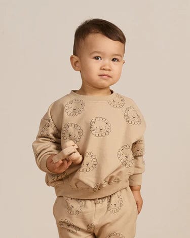 Quincy Mae Sweatshirt Relaxed Fleece Sweatshirt - Lions