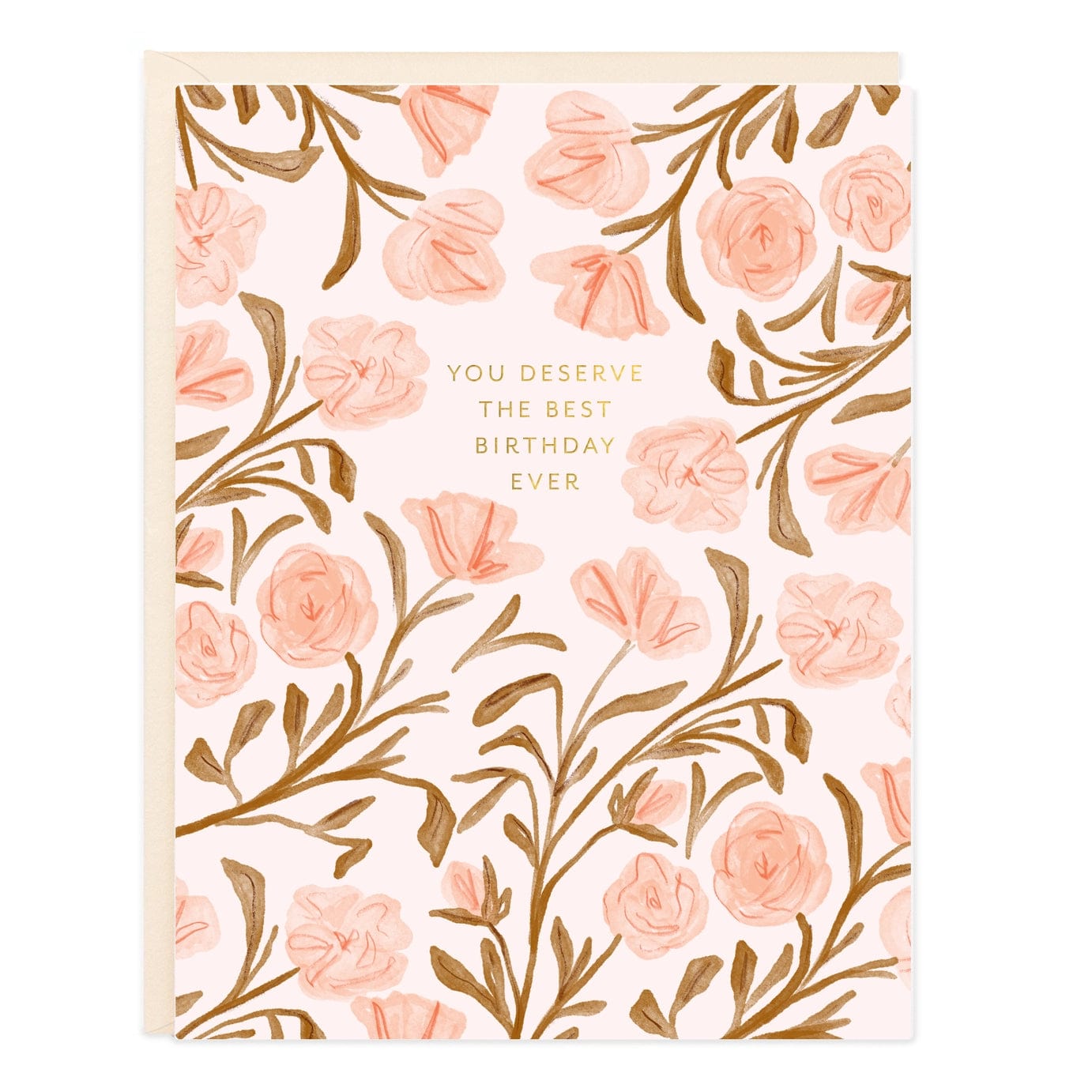 Ramona & Ruth Card Deserve Best Birthday Blooms Card