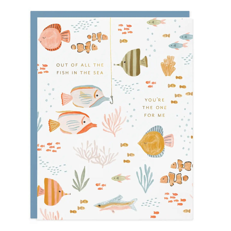 Ramona & Ruth Card Fish in Sea Card