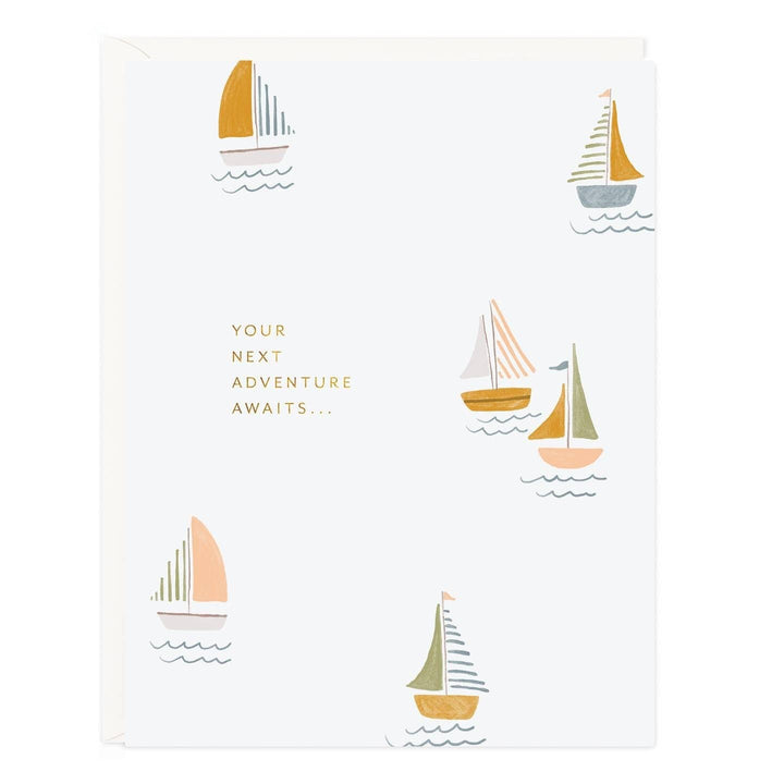 Ramona & Ruth Card Next Adventure Sailboat Card