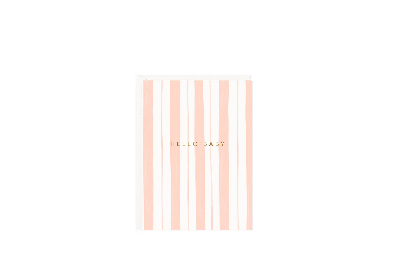 Ramona & Ruth Cards Baby Stripes Pink Mini Card
