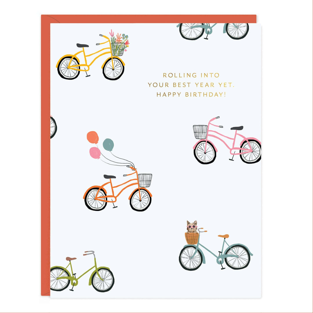 Ramona & Ruth Cards Bike Birthday Greeting Card