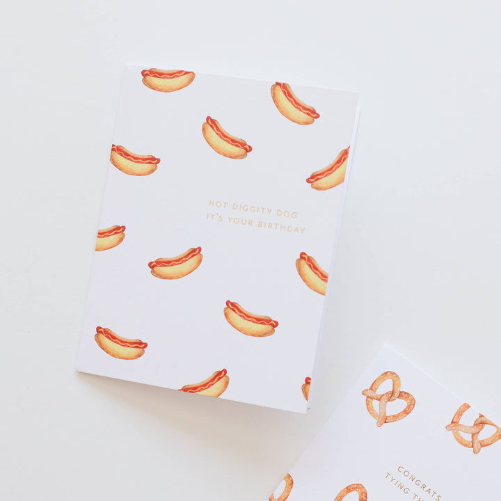 Ramona & Ruth Cards Hot Dog Birthday Card