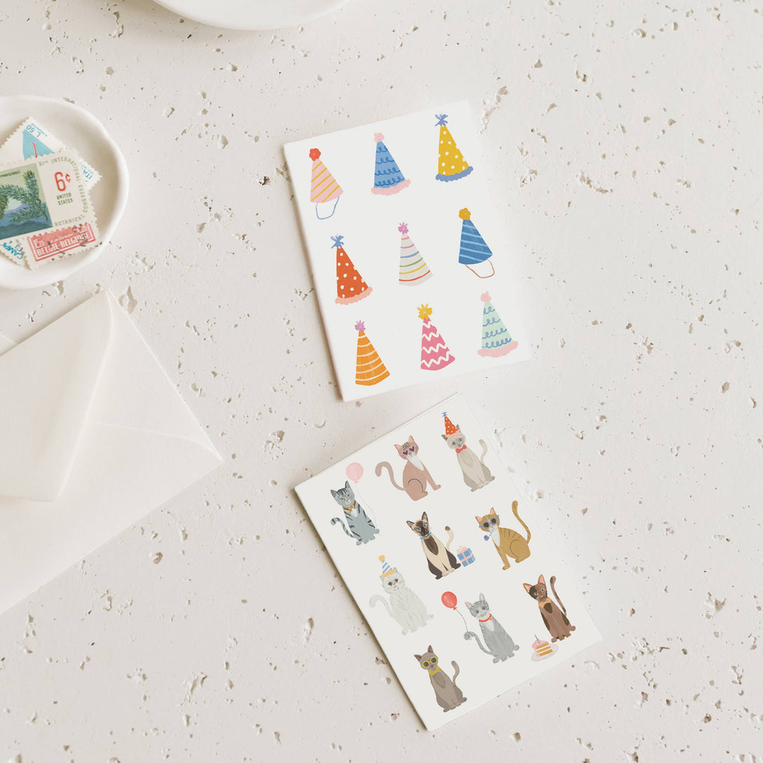 Cat Mini Card Party Cats Mini Card – Paper Luxe