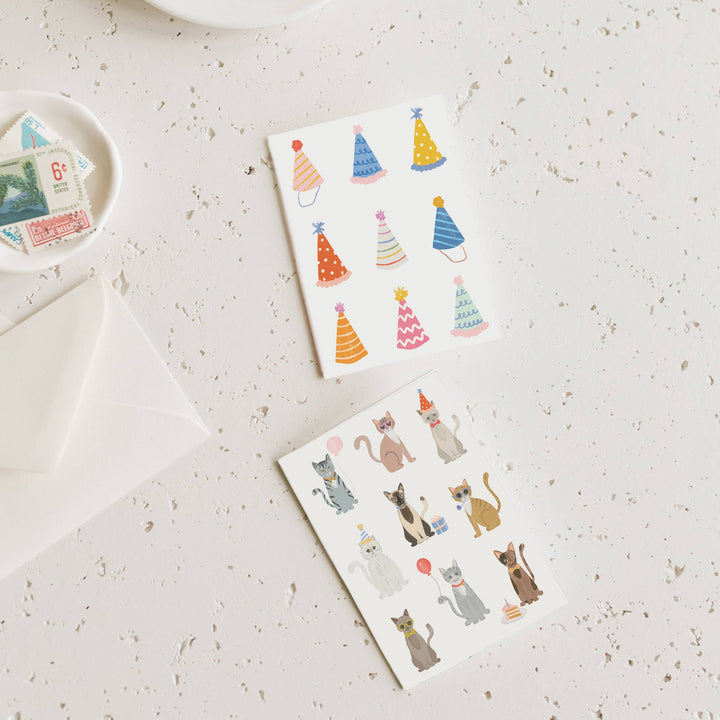 Ramona & Ruth Cards Party Cats Mini Card