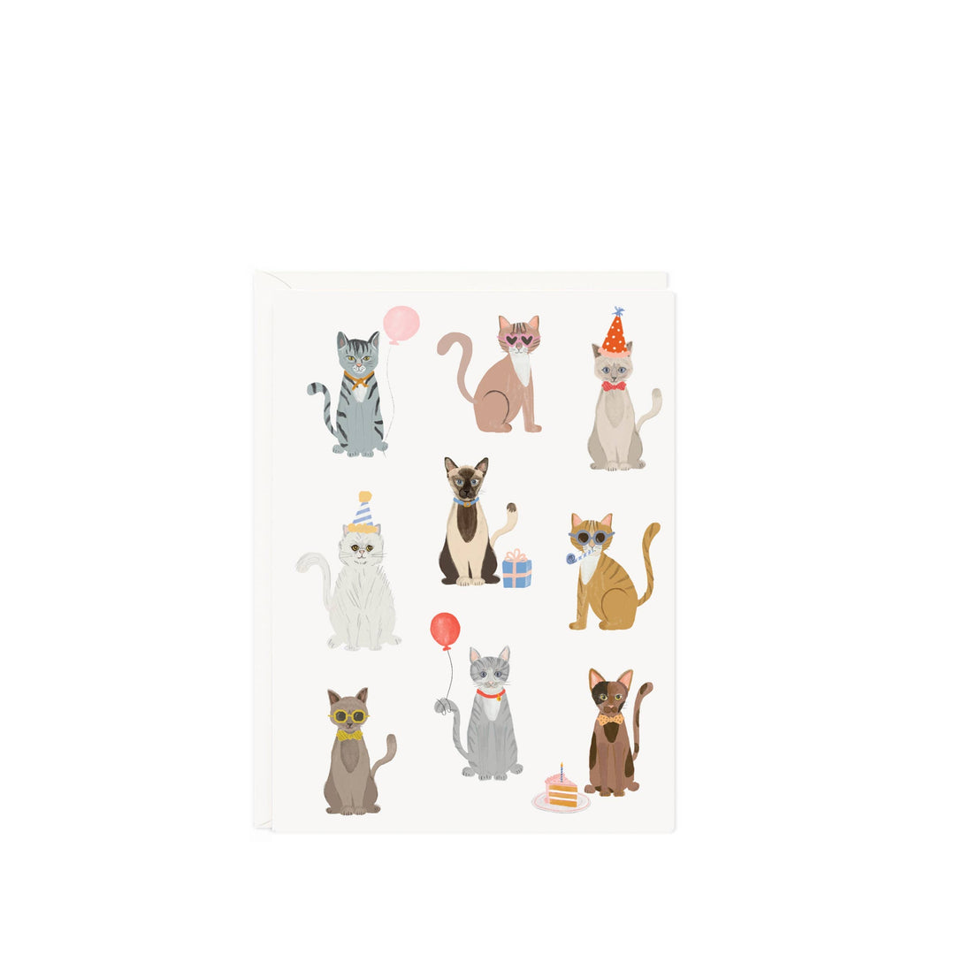 Cat Mini Card Party Cats Mini Card – Paper Luxe