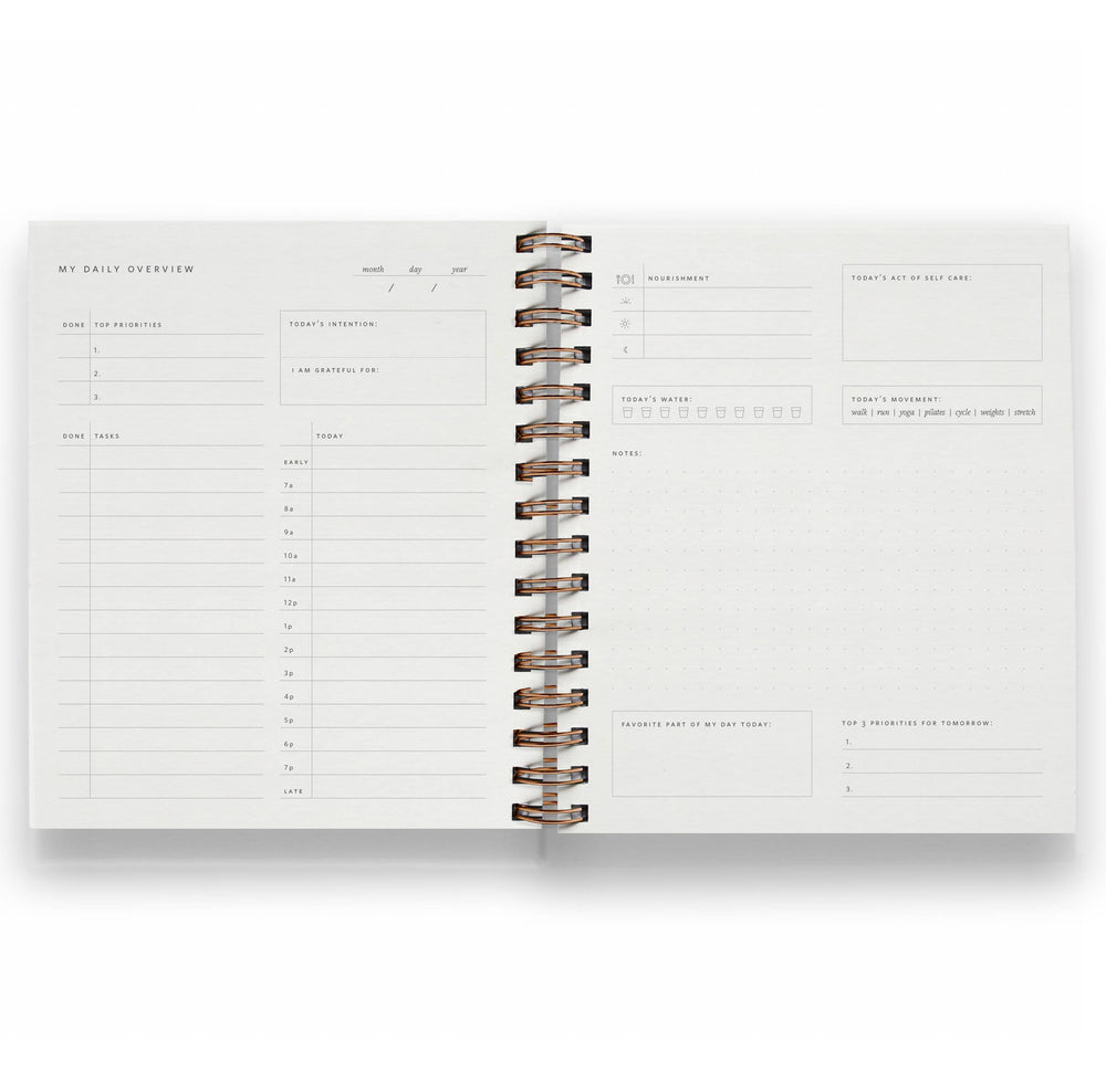 Ramona & Ruth paper Daily Overview Planner | Mustard // Undated