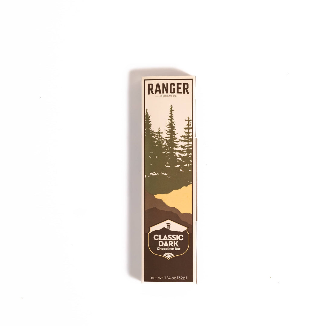 Ranger Chocolate Co. Treats 1 1/4 oz. Classic Dark Chocolate Bar, 70% Cacao