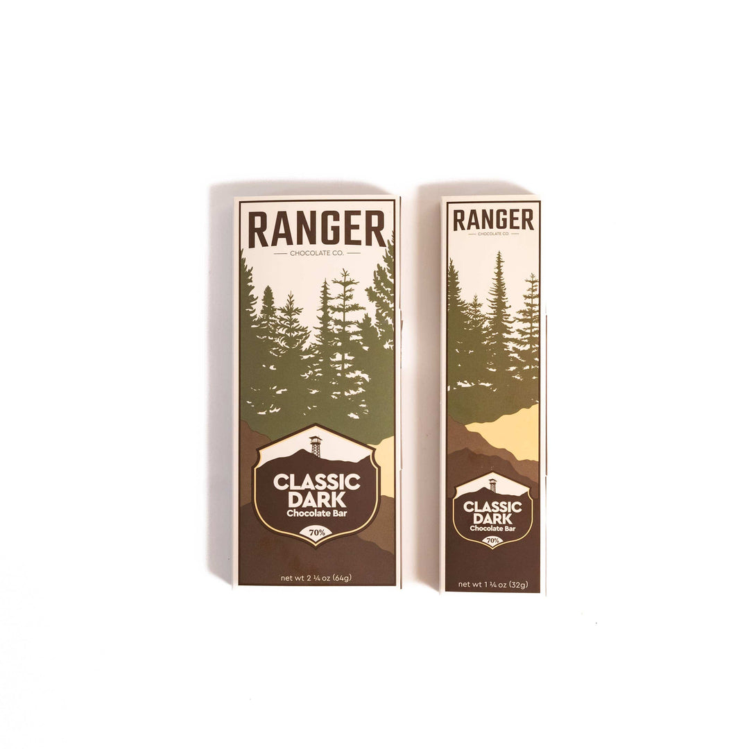 Ranger Chocolate Co. Treats Classic Dark Chocolate Bar, 70% Cacao