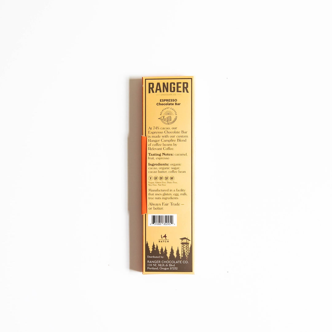 Ranger Chocolate Co. Treats Espresso Chocolate Bar