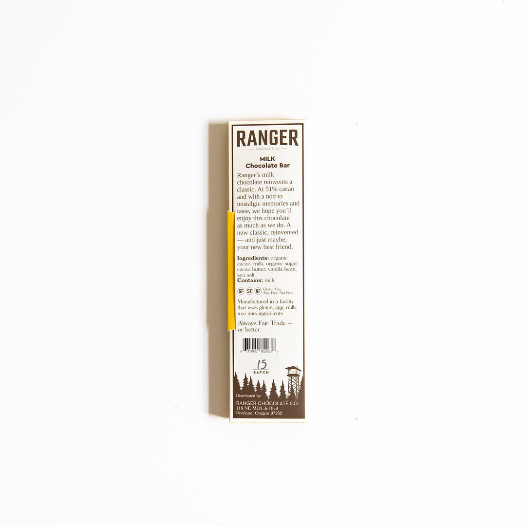 Ranger Chocolate Co. Treats Milk Chocolate Bar